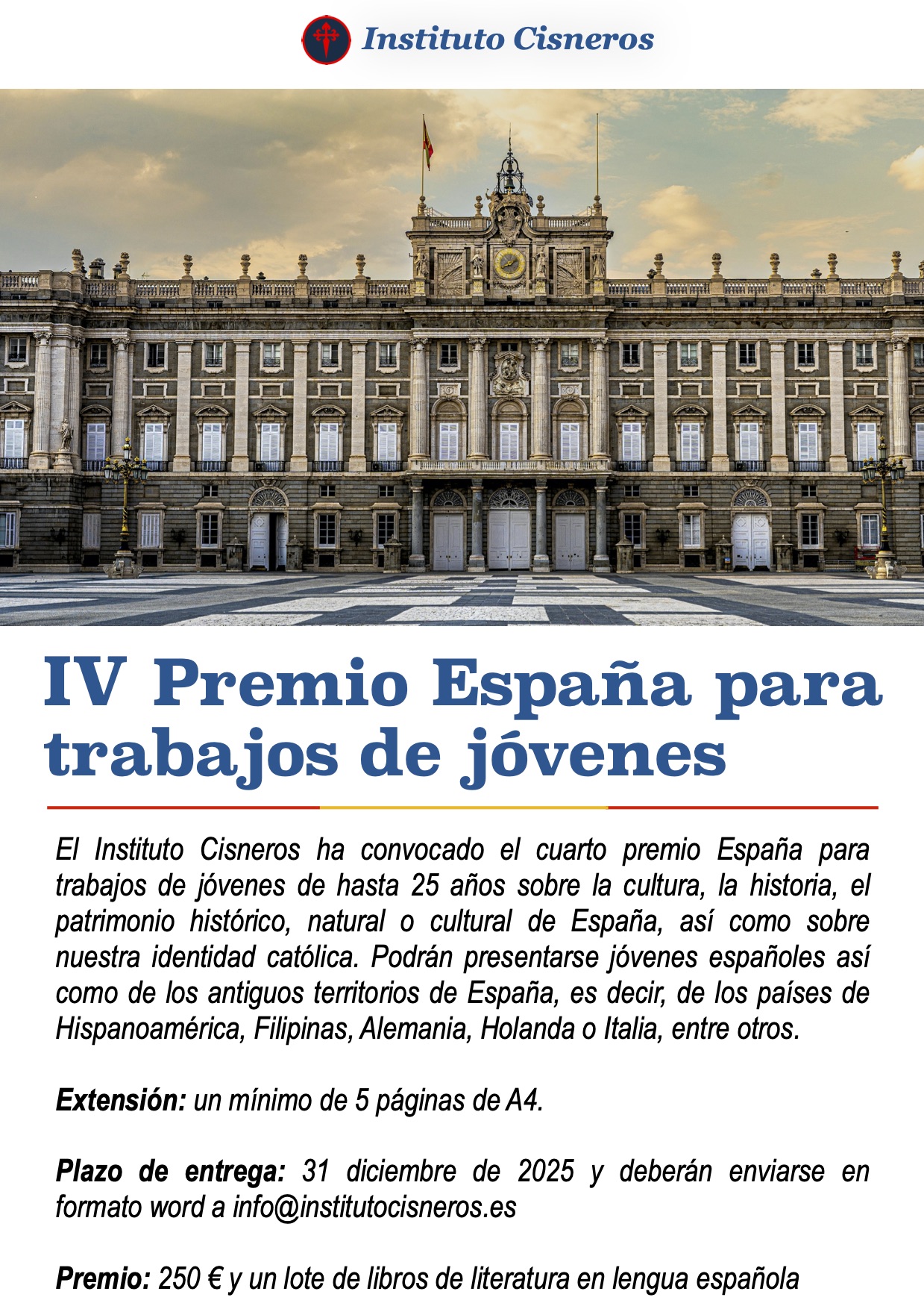 Premio España del Instituto Cisneros