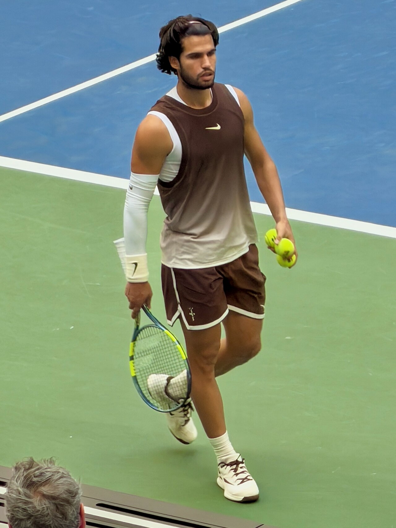Carlos Alcaraz durante el US Open 2026