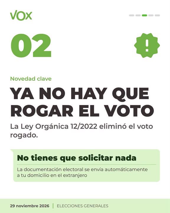 Paso 2: ya no hay que rogar el voto