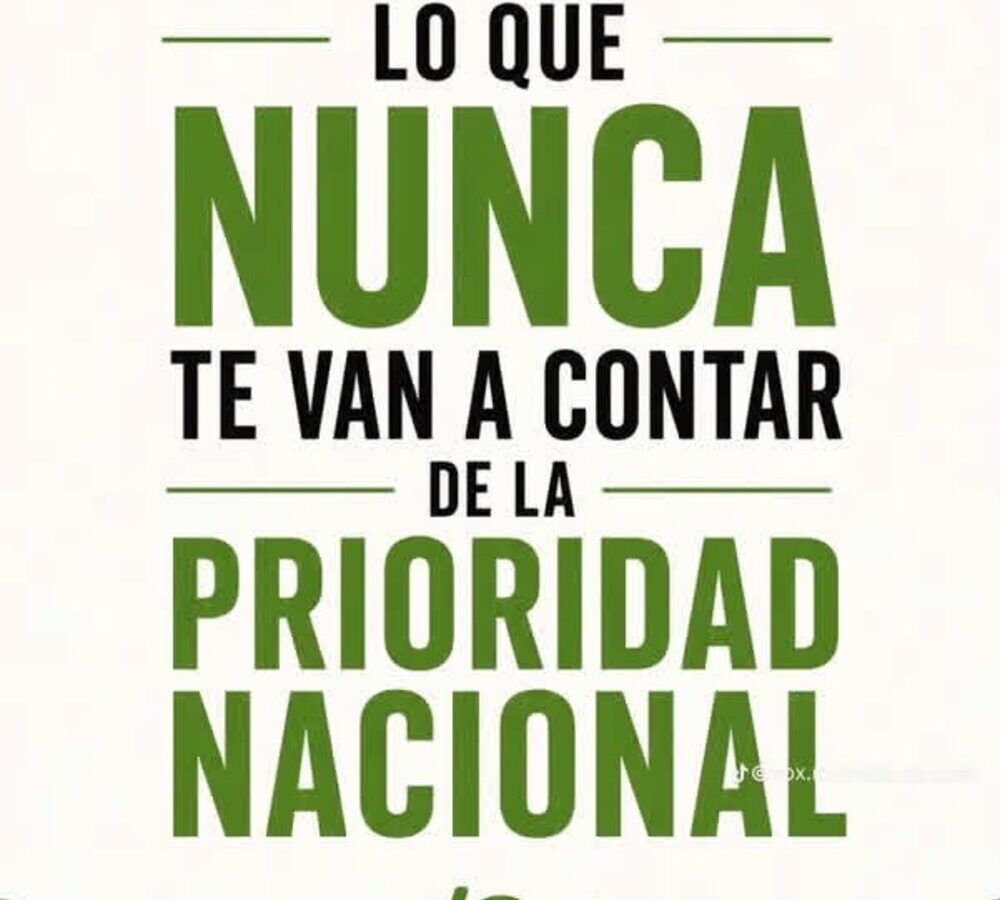 Prioridad nacional VOX - portada