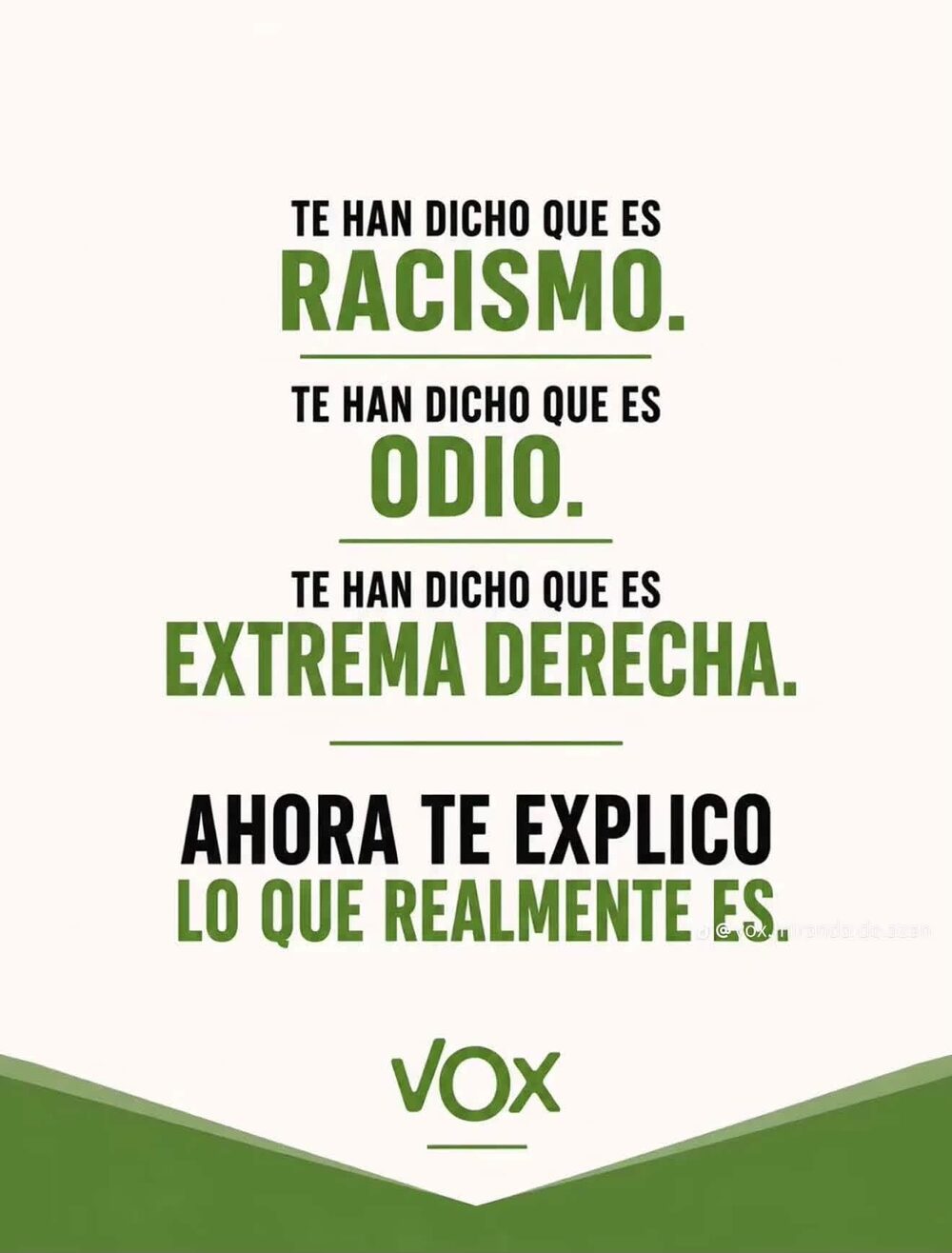 Prioridad nacional VOX - racismo, odio, extrema derecha