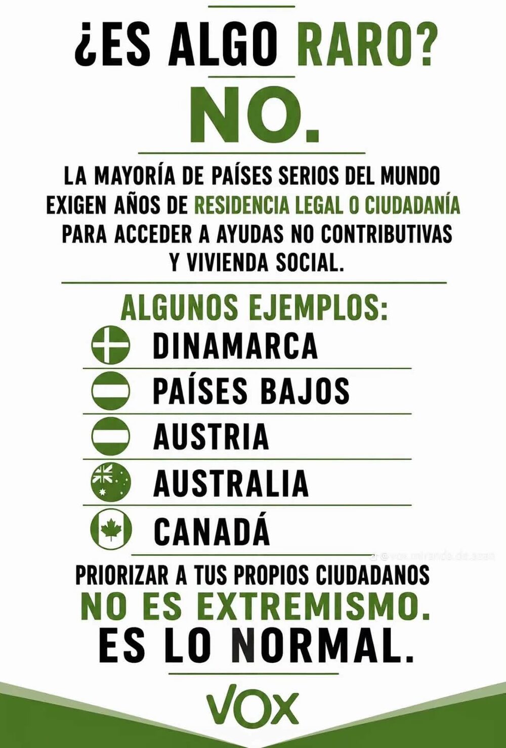 Prioridad nacional VOX - es algo raro