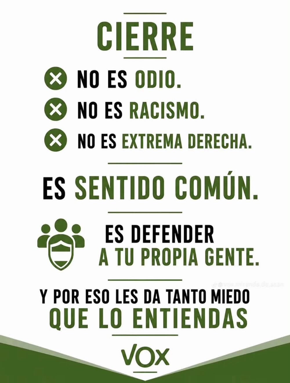 Prioridad nacional VOX - cierre